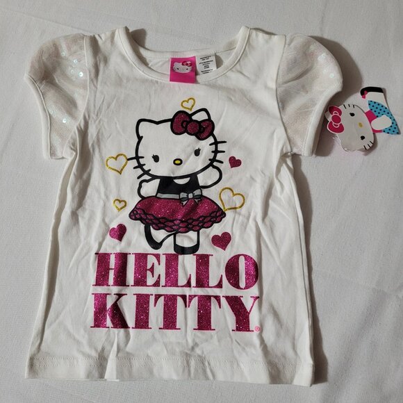 Hello Kitty 4T NWT white shirt. Located A24 - Picture 1 of 2